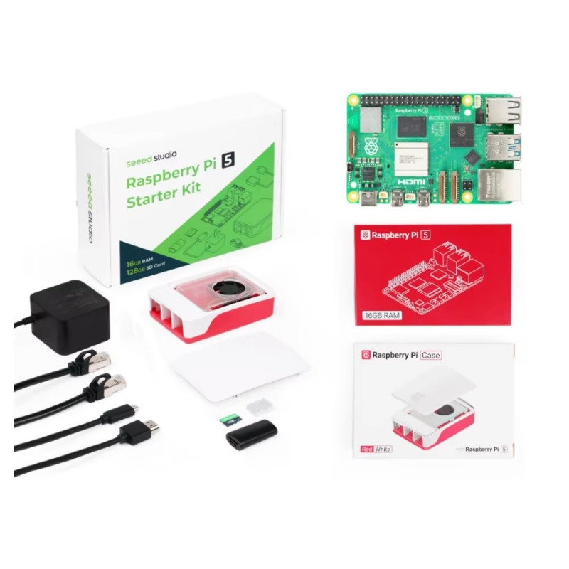 Raspberry Pi 5 8Gb Kit - ชุดเริ่มต้น 5 ชุด – มาพร้อมหน่วยความจำ RAM