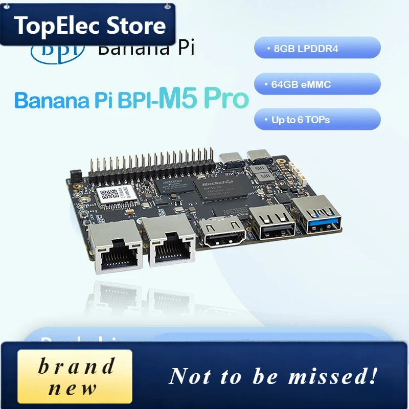 Banana Pi Bpi-M5 - บอร์ดพัฒนา TopElec Banana Pi BPI-M5 Pro